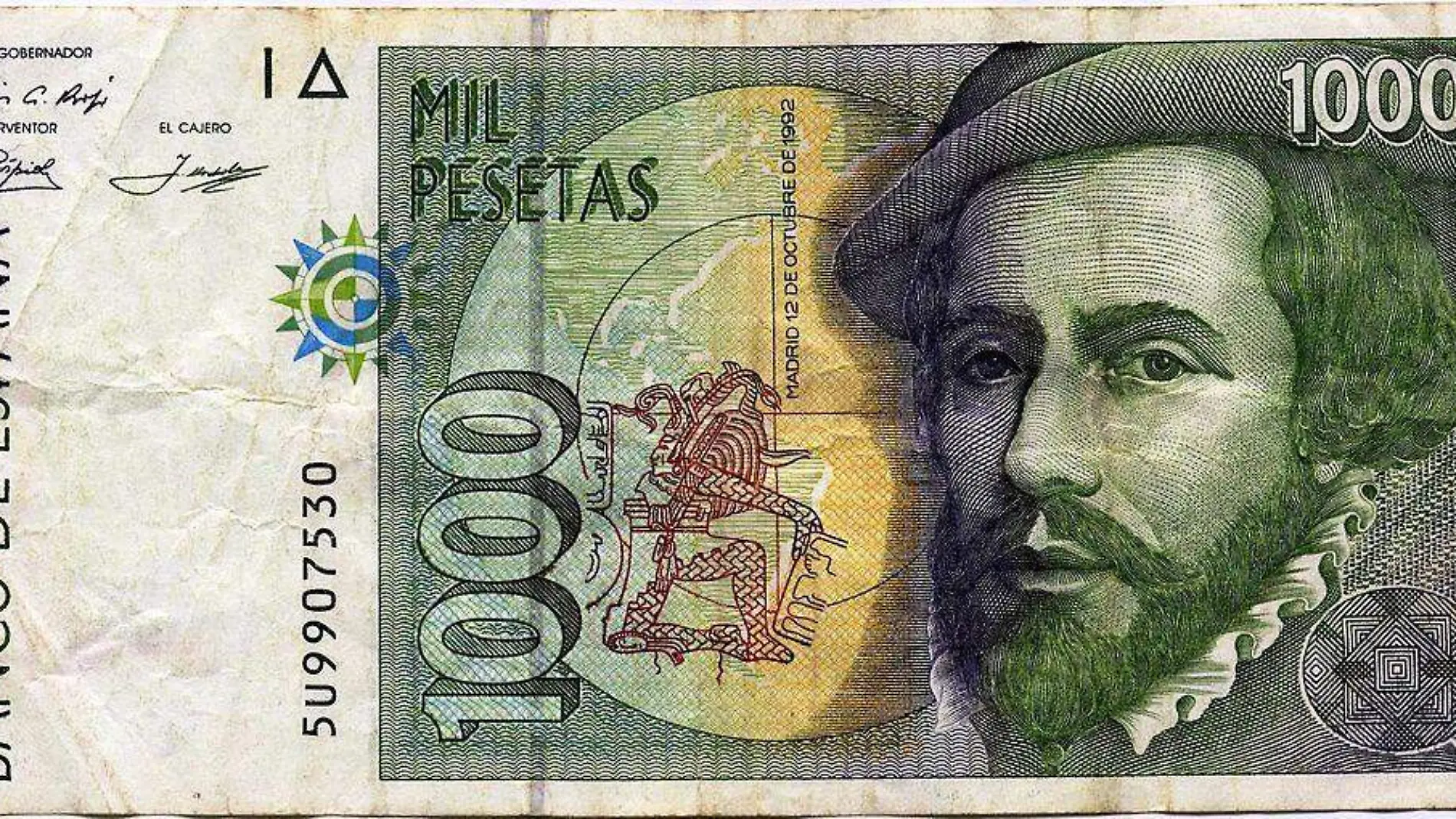 Billete de mil pesetas España